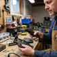 Pistolet à souder le plastique avec poignée ergonomique et électrodes en cuivre pour réparation de pare-chocs et objets en plastique