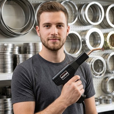 Pistolet à souder pour plastique - vue produit en atelier