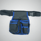 Porte-outils ceinture avec bordures bleues - Design ergonomique et ceinture ajustable