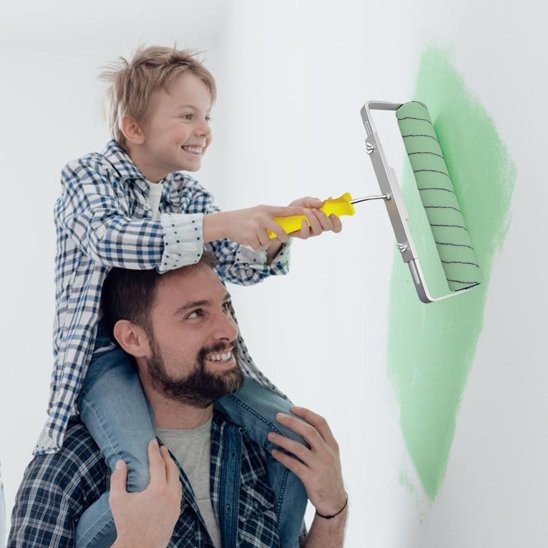 Rouleau peinture facile à utiliser en famille - finition professionnelle