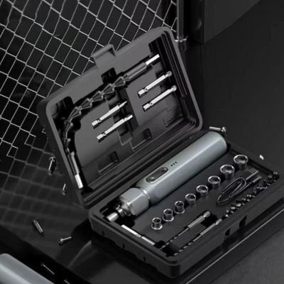 Tournevis électrique rechargeable ergonomique avec embouts magnétiques et couple réglable