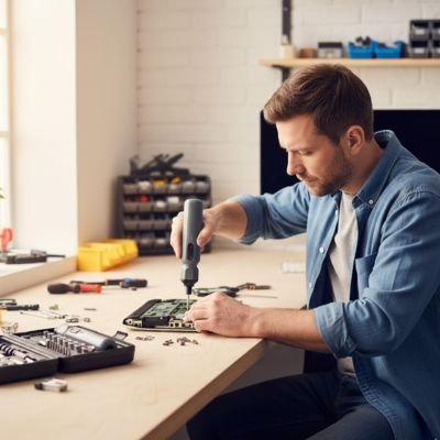 Coffret de rangement organisé du tournevis électrique avec 47 embouts interchangeables et rallonge flexible