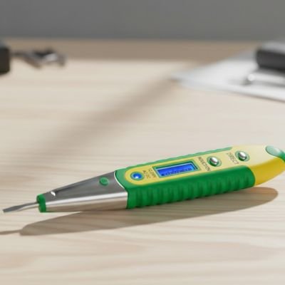 Utilisation du tournevis testeur sur tableau électrique domestique pour vérification de tension en sécurité