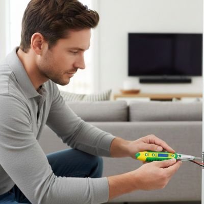 Tournevis testeur de tension électrique avec affichage numérique LED pour détection sans contact 12-250V 